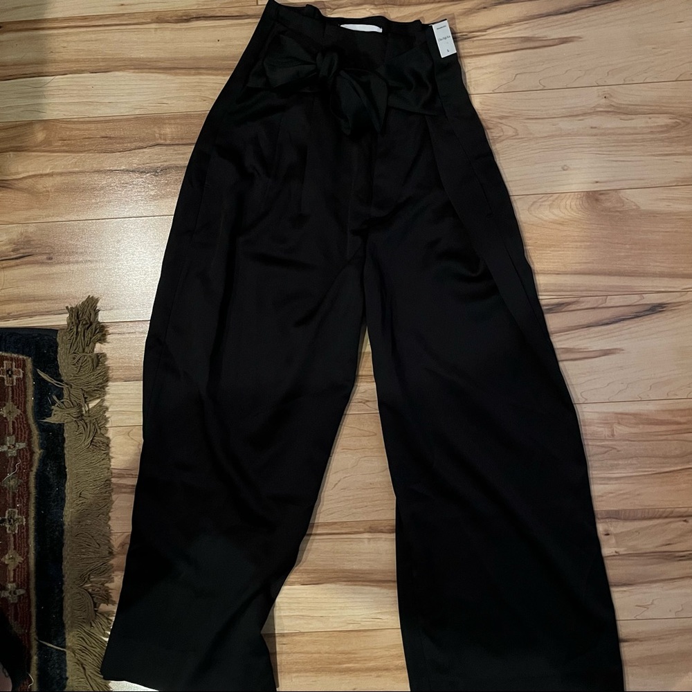 Satin Paperbag Pants